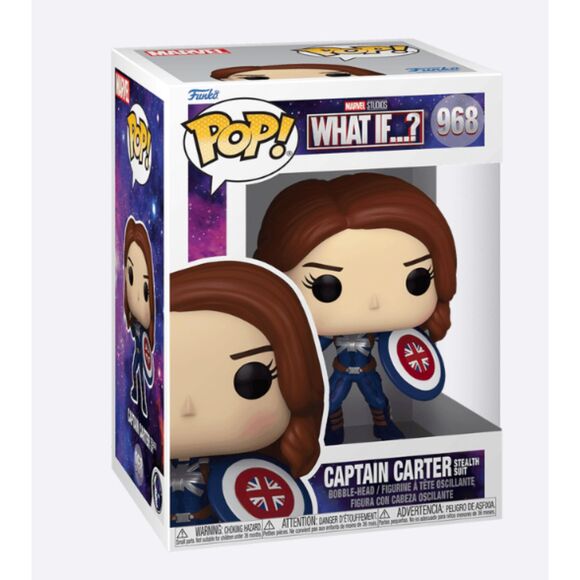 Funko Pop! NWT What If Captain Carter Stealth 968 Suit Vinyl Figure - Picture 1 of 7